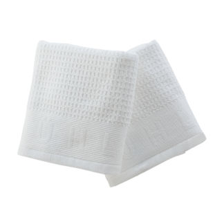 Muhle Pure Cotton Shaving Towels with Waffle Piqué – Set of 2