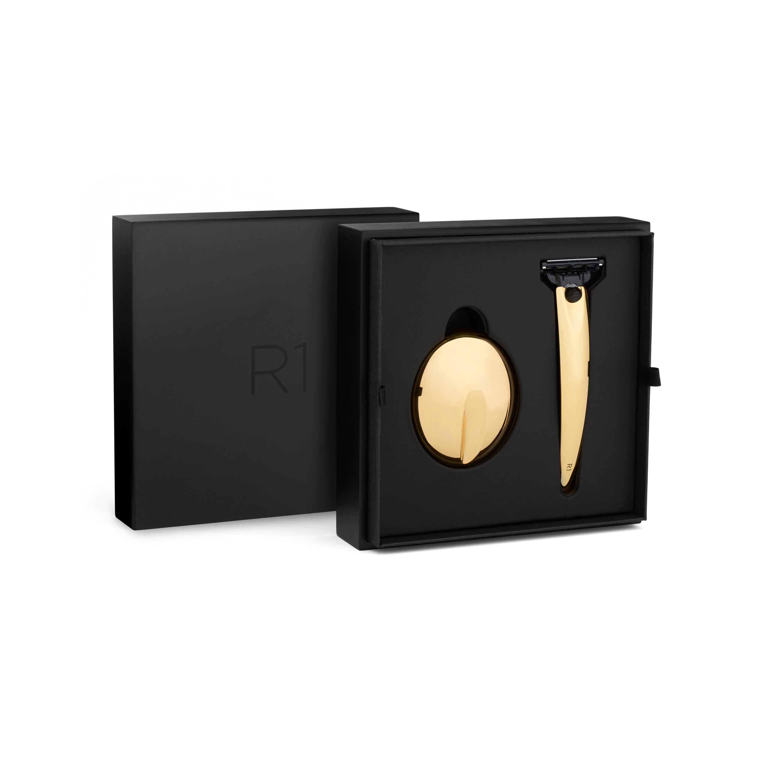 Bolin Webb R1 Prestige Gold 24ct Shaving Gift Set with Stand - Gillette Mach3 Razor - Image 2