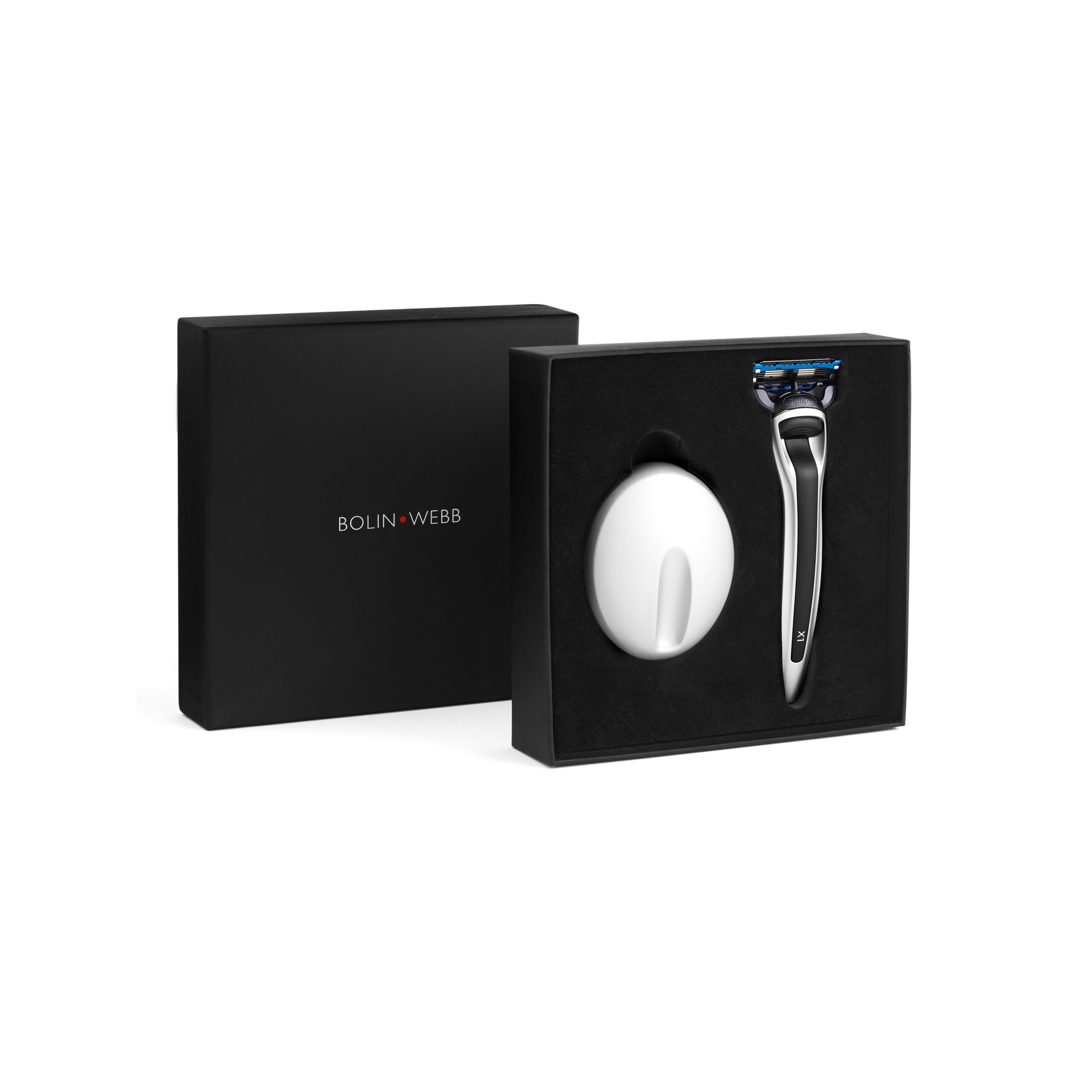 Bolin Webb X1 Argent Shaving Set with Stand - Gillette Fusion5 Razor - Image 2