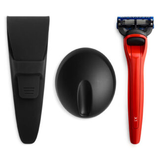 Bolin Webb X1 Cooper Red Shaving Shaving Set with Case - Gillette Fusion5 Razor