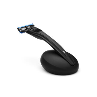 Bolin Webb X1 Matte Black Shaving Gift Set with Stand - Gillette Fusion5 Razor