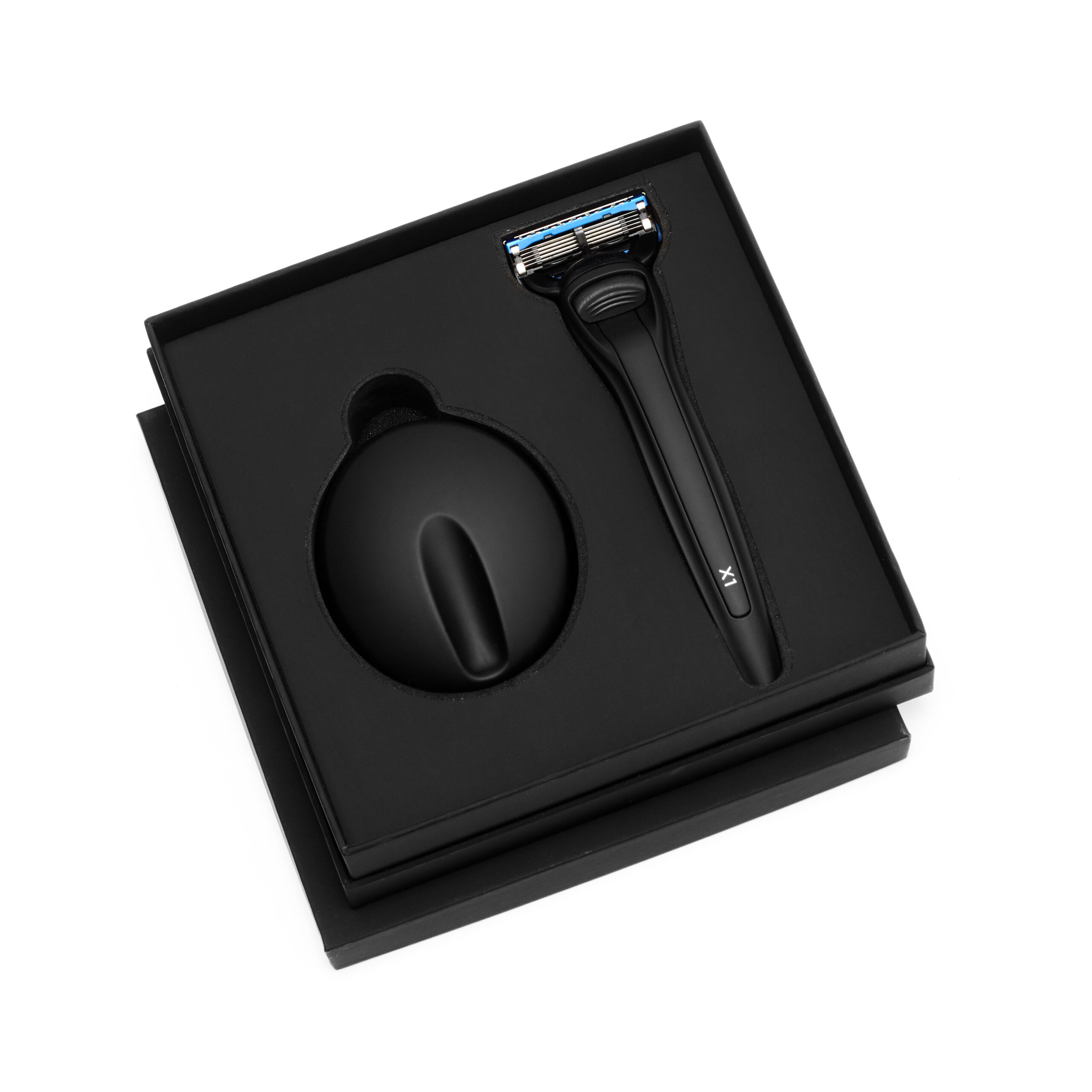 Bolin Webb X1 Matte Black Shaving Gift Set with Stand - Gillette Fusion5 Razor - Image 2